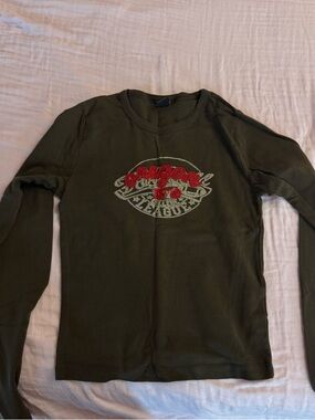 Urban Outfitters Brown Graphic Long Sleeve